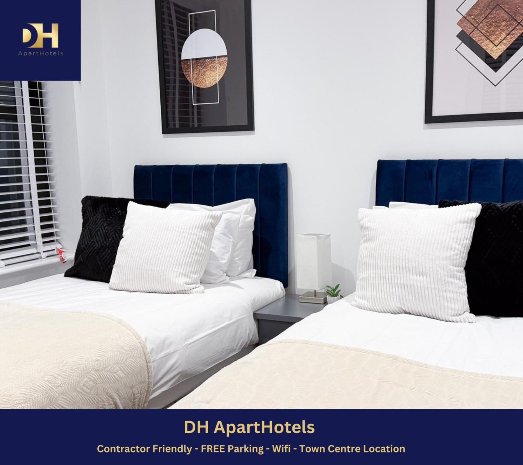 Spacious Modern 1 Bed Apartments In St Neots - Perfect For Contractors & Professionals - Free Parking - Wifi - Fully Equipped Kitchen - Smart Tv Ideal For Work Stays And Long Projects Ngoại thất bức ảnh