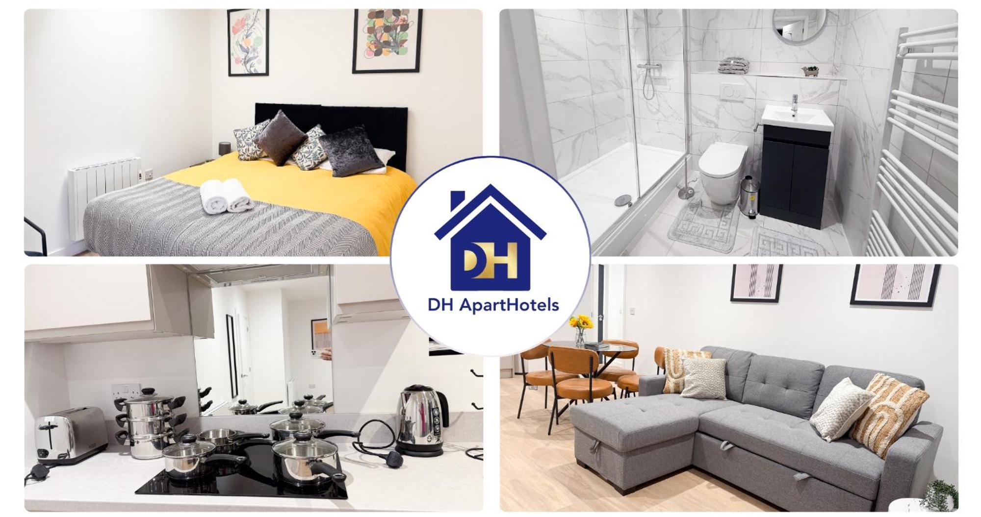 Spacious Modern 1 Bed Apartments In St Neots - Perfect For Contractors & Professionals - Free Parking - Wifi - Fully Equipped Kitchen - Smart Tv Ideal For Work Stays And Long Projects Ngoại thất bức ảnh
